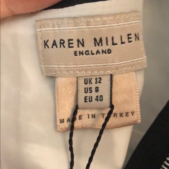 New with tags black-and-white multistrap Karen Millen minidress, size 8 (US) - Picture 13 of 14